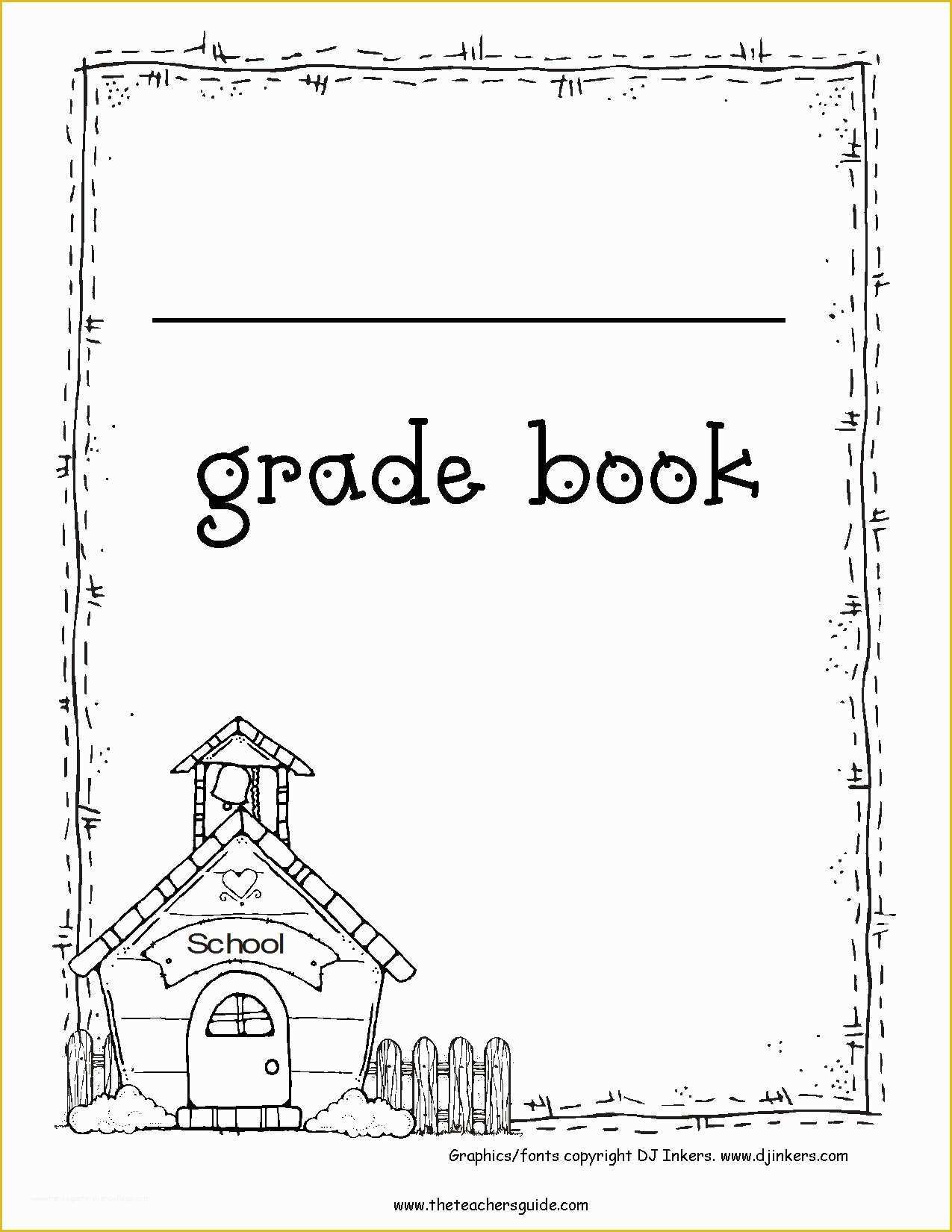 Free Printable Children&amp;#039;s Book Template Of Free Printable Grade Books