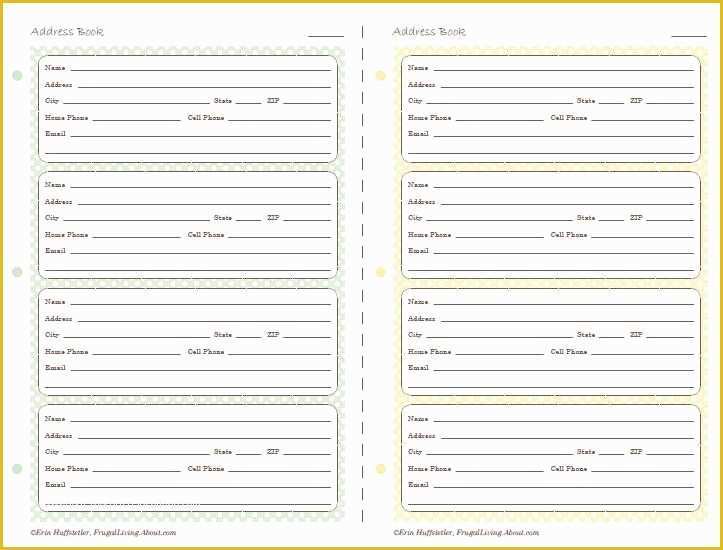 Free Printable Children's Book Template Of Use these Printable Address Pages In Your Planner