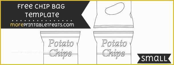 Free Printable Chip Bag Template Of Chip Bag Template – Small