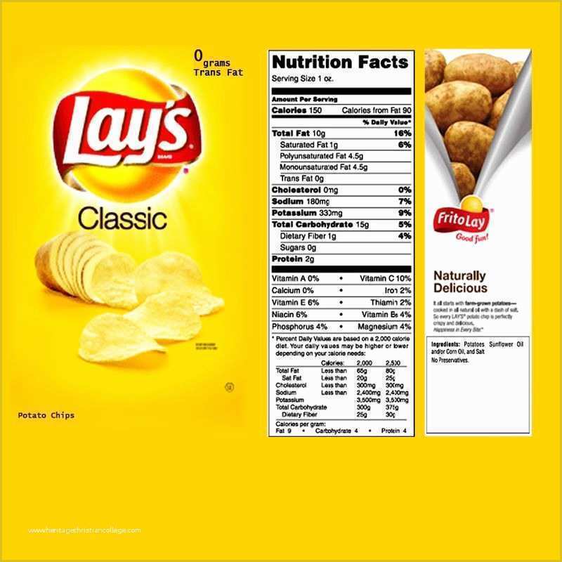 Printable Chip Bags