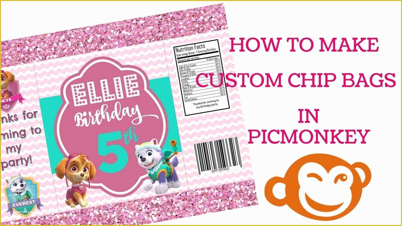 Free Printable Chip Bag Template Of Paw Patrol Chip Bag Template 