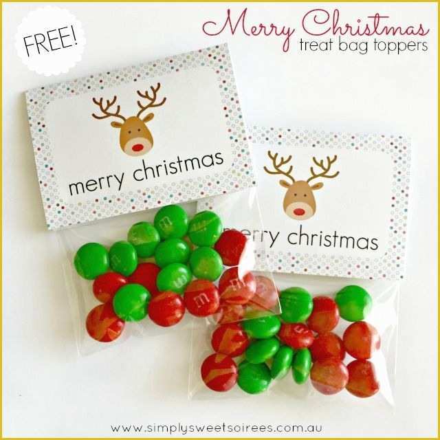 Free Printable Christmas Bag toppers Templates Of 25 Best Ideas About Christmas Treat Bags On Pinterest