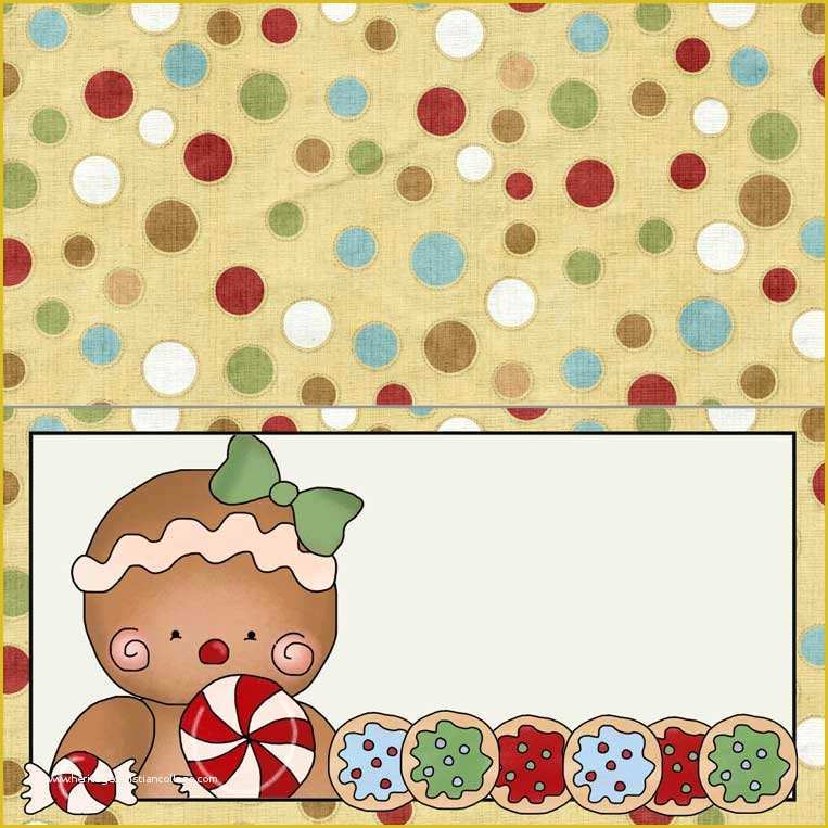 Free Printable Christmas Bag toppers Templates Of 7 Inch Gingerbread Girl Bag topper to Print