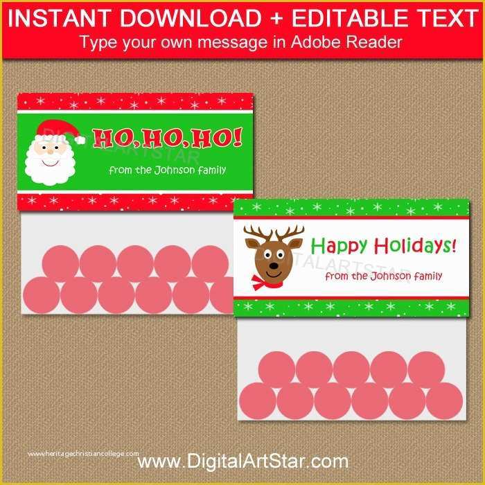 Free Printable Christmas Bag toppers Templates Of Christmas Treat Bag toppers Christmas Bag topper Printable