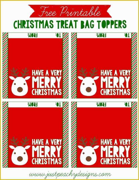 Free Printable Christmas Bag toppers Templates Of Christmas Treat Bags Bag toppers and Christmas Treats On