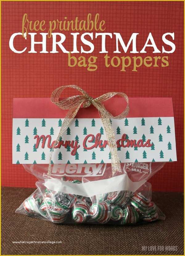 Free Printable Christmas Bag toppers Templates Of Free Printable Christmas Bag toppers