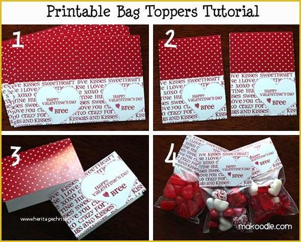 Free Printable Christmas Bag toppers Templates Of Valentine Printables Free Printable Treat Bag toppers