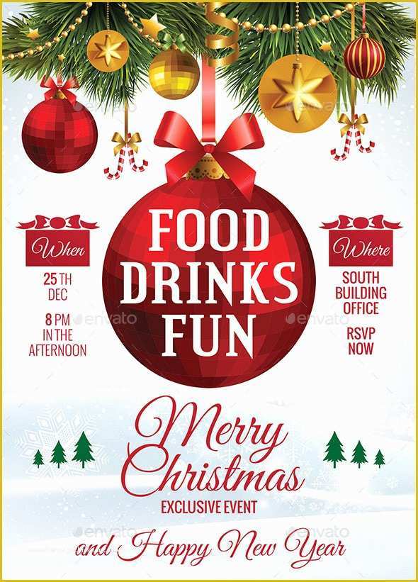 Free Printable Christmas Flyers Templates Of Festive Collection Christmas Flyer Templates