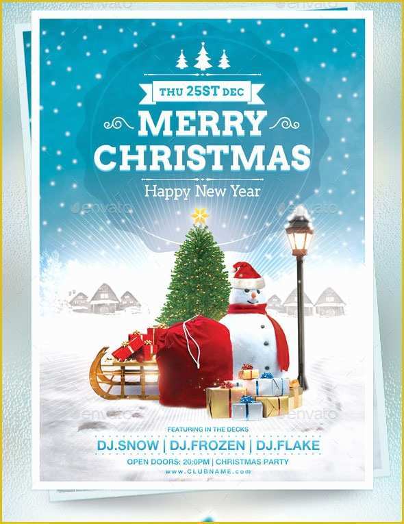 Free Printable Christmas Flyers Templates Of Festive Collection Christmas Flyer Templates
