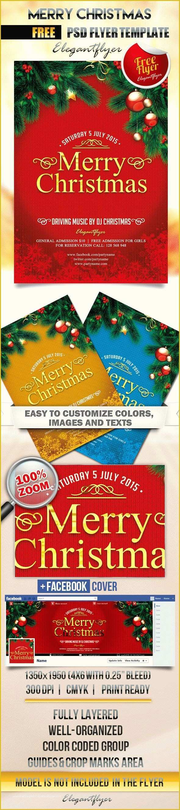 Free Printable Christmas Flyers Templates Of Free Printable Christmas Tree Template – by Elegantflyer
