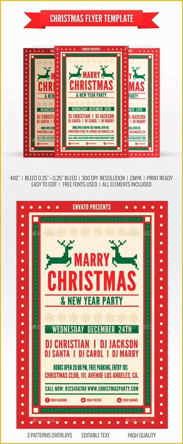 Free Printable Christmas Flyers Templates Of Print Template Graphicriver Christmas Flyer