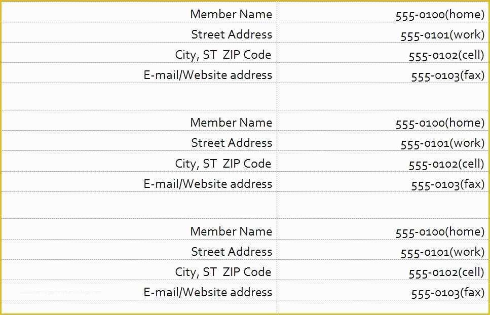 Free Printable Church Directory Template Of 18 Luxury Free Printable Church Directory Template