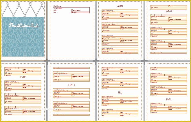 Free Printable Church Directory Template Of Phone Book Template Make Your Own Contact Book