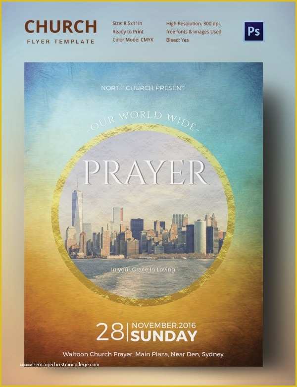 Free Printable Church event Flyer Templates Of Church Flyers 26 Free Psd Ai Vector Eps format