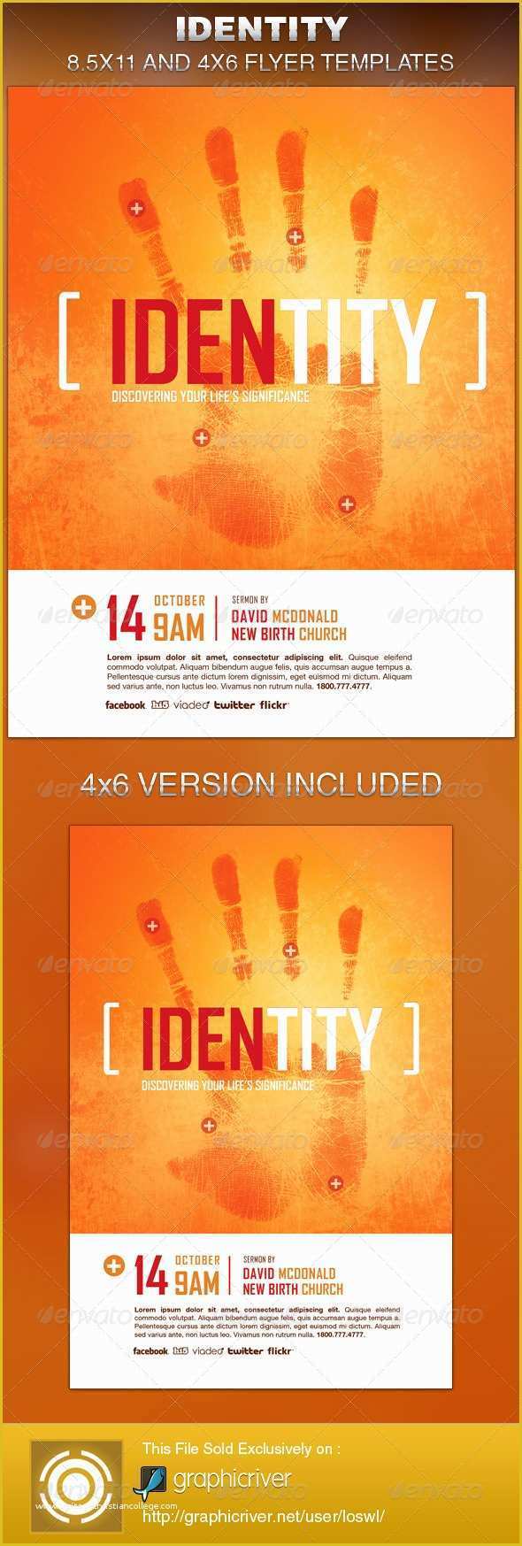 Free Printable Church event Flyer Templates Of Identity Church Flyer Template