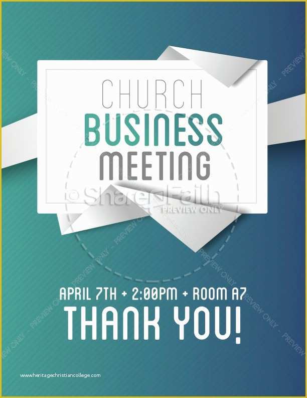Free Printable Church event Flyer Templates Of Meeting Flyer Template Church Business Templ event