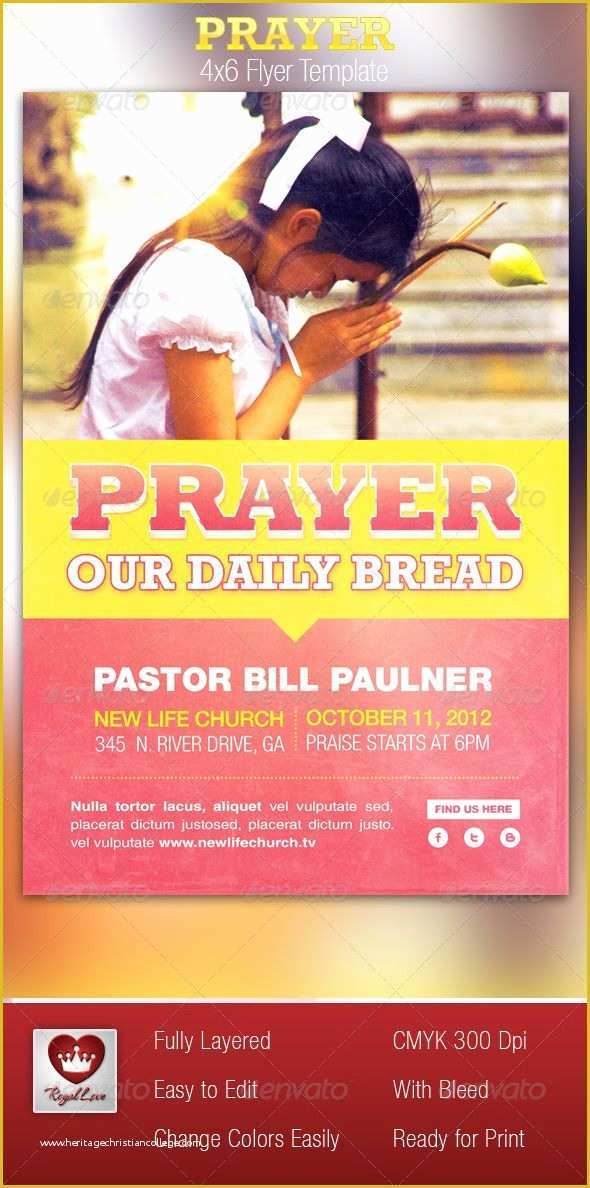 Free Printable Church event Flyer Templates Of Prayer Church Flyer Template