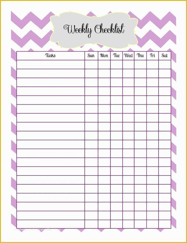 Free Printable Cleaning Checklist Template Of 7 Best Of Blank Printable Checklists Free