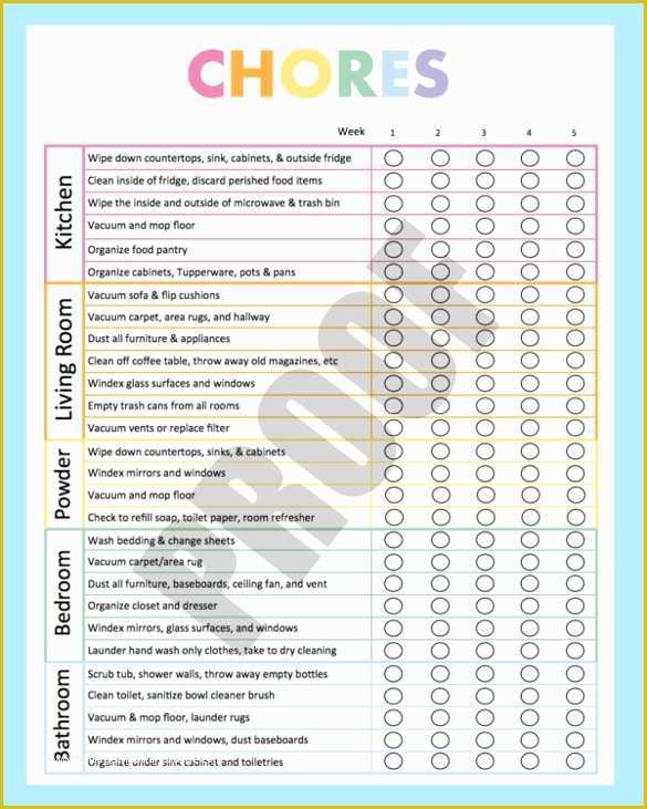 Free Printable Cleaning Checklist Template Of Cleaning Checklist Template 35 Word Excel Pdf