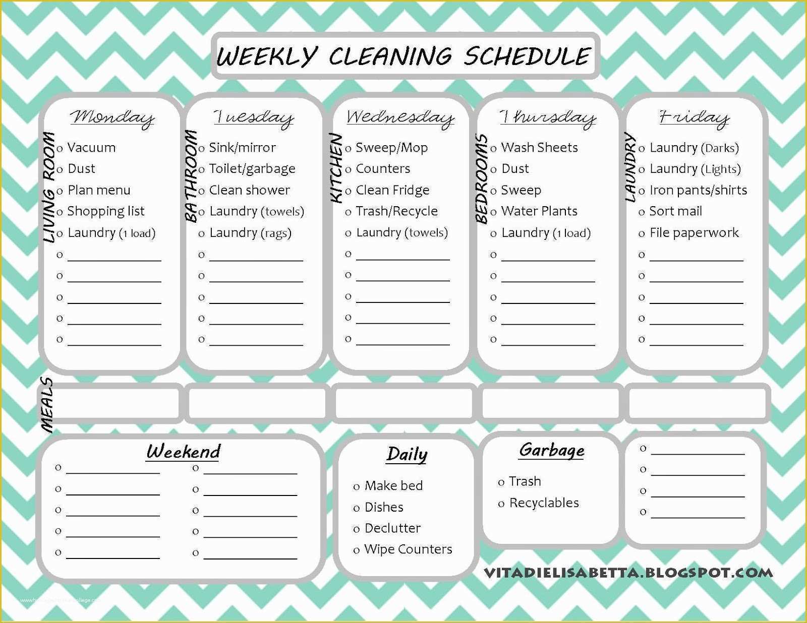 Free Printable Cleaning Checklist Template Of Editable Cleaning Schedule Template