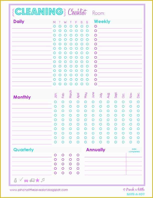 Free Printable Cleaning Checklist Template Of Here
