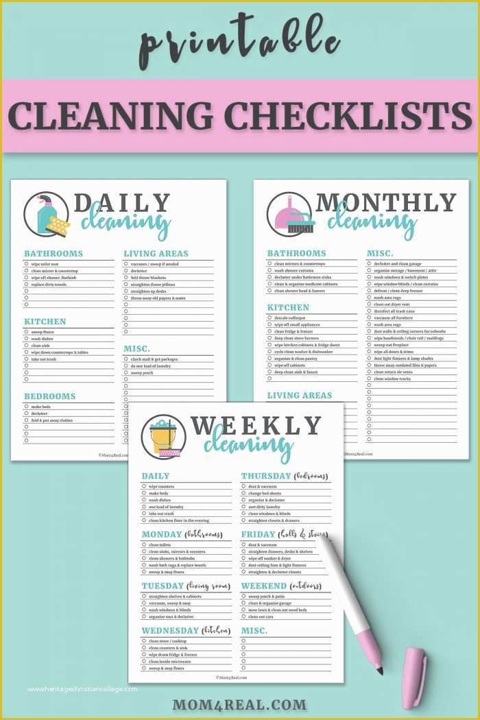 Free Printable Cleaning Checklist Template Of Printable Cleaning Checklists for Daily Weekly and