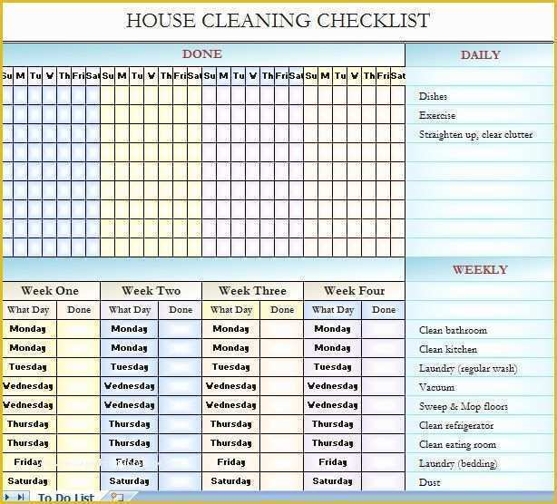 Free Printable Cleaning Schedule Template Of 17 Best Ideas About Checklist Template On Pinterest