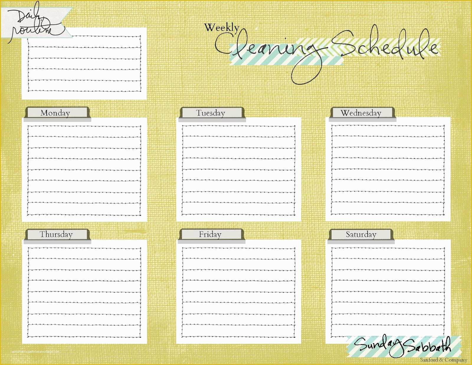 Free Printable Cleaning Schedule Template Of A Pile Of ashes Cleaning Schedule Printable Freebie