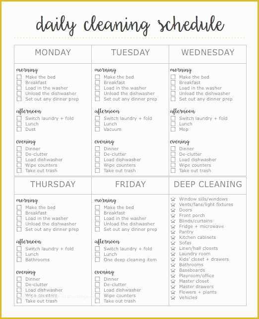 Free Printable Cleaning Schedule Template Of Best Of 2015 Free Cleaning Printables Announcement