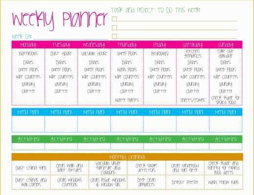 Free Printable Cleaning Schedule Template Of Cleaning Schedule Template