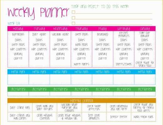 Free Printable Cleaning Schedule Template Of Cleaning Schedule Template