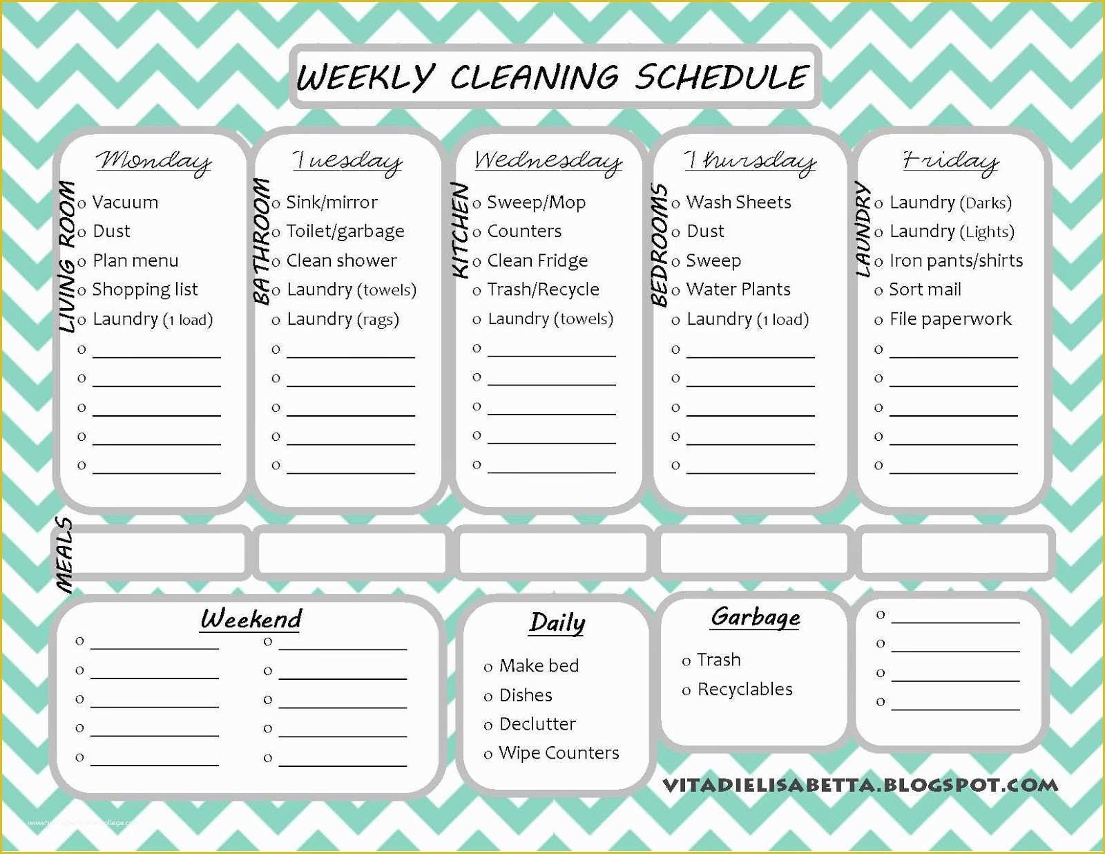 Free Printable Cleaning Schedule Template Of List Junkie Weekly Cleaning Schedule Free Printable