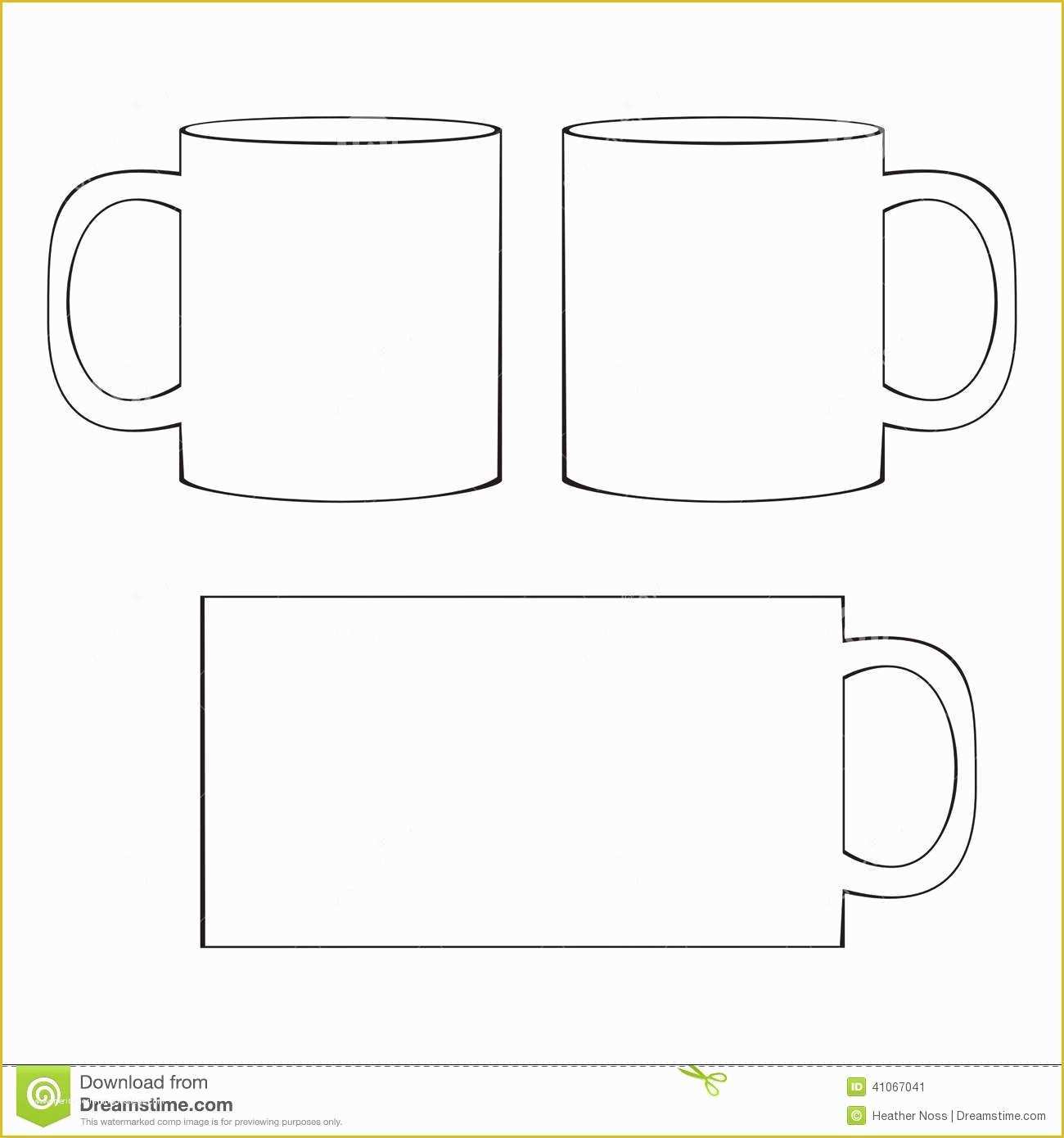 Free Printable Coffee Mug Template Of 20 Mug Template Vector Free Vector Coffee Cup