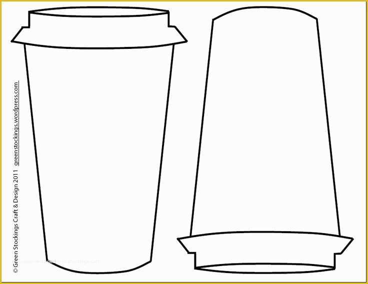 Free Printable Coffee Mug Template Of Coffee Cup Outline Clipart Clipground