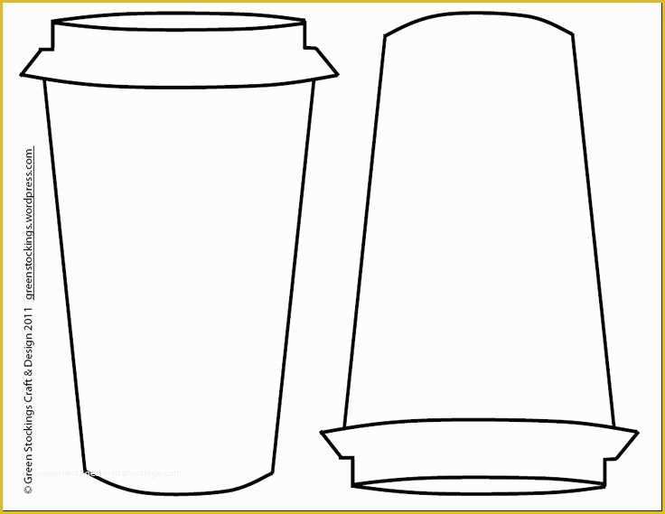 Coffee Cup Template Free Printable