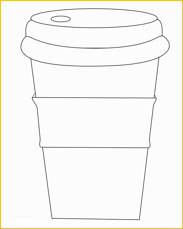 Printable Coffee Cup Template