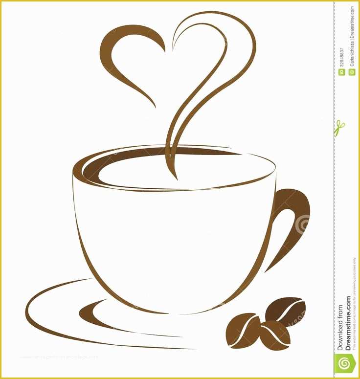 Free Printable Coffee Mug Template Of Coffee Cups Clipart Heart Coffee Cup Clip Art