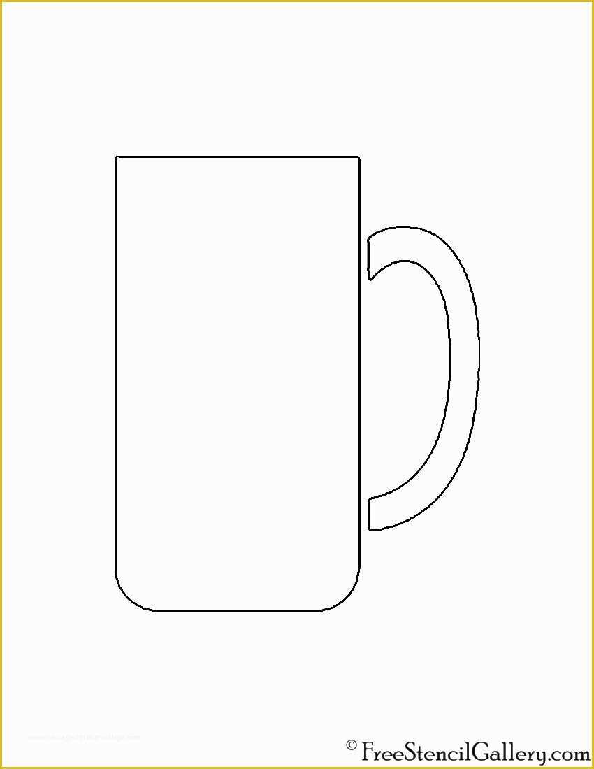Free Printable Coffee Mug Template Of Coffee Mug Stencil
