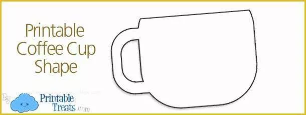 Free Printable Coffee Mug Template Of Free Printable Coffee Cup Stencils — Printable Treats