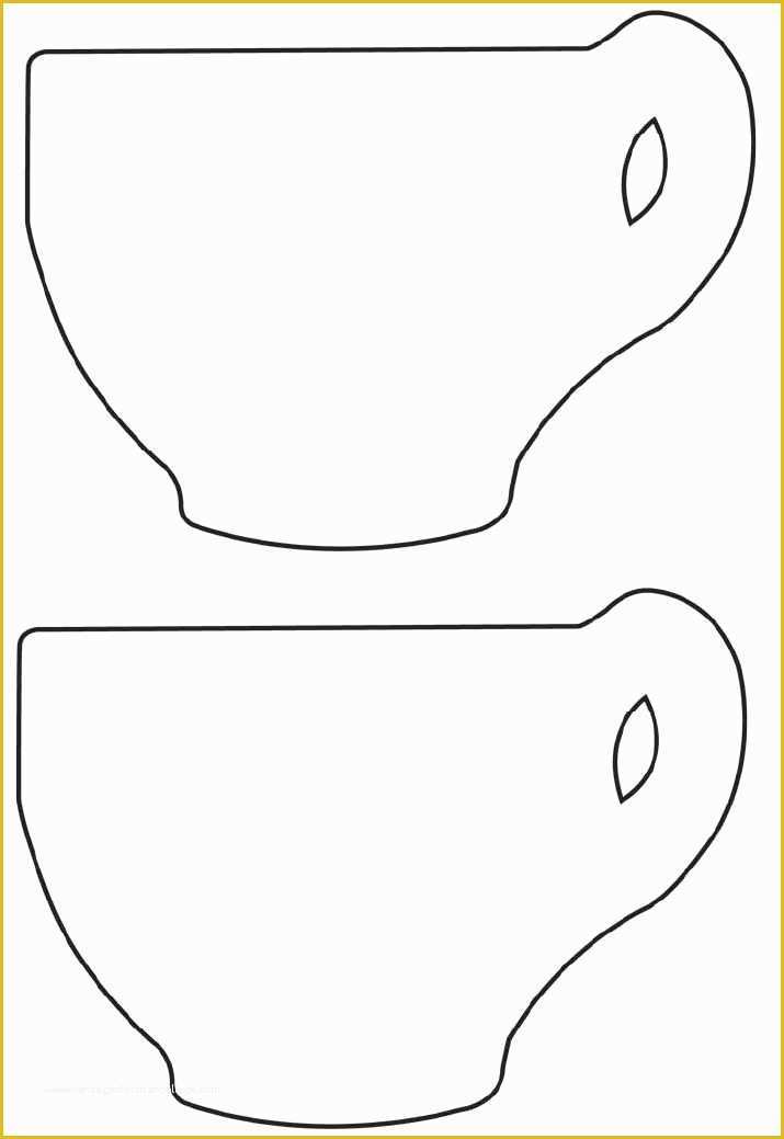 Free Printable Coffee Mug Template Of Free Printable Tea Cup Template