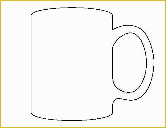 Free Printable Coffee Mug Template Of Mug Pattern Use the Printable Outline for Crafts