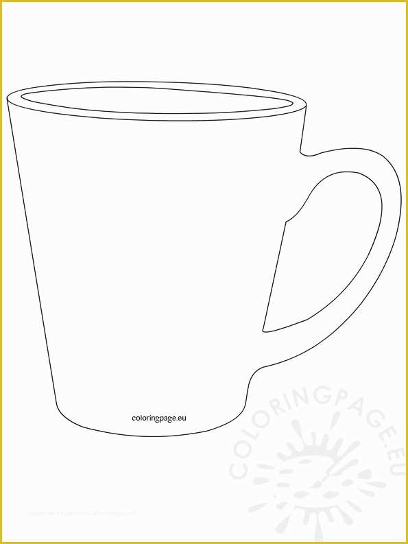 Free Printable Coffee Mug Template Of Mug Template