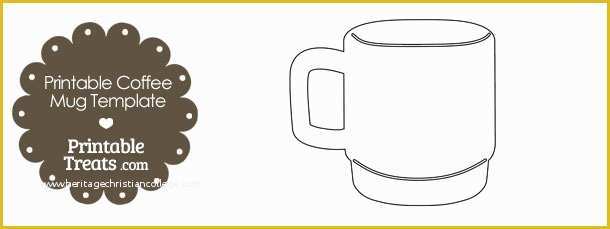 Free Printable Coffee Mug Template Of Printable Coffee Mug Template — Printable Treats