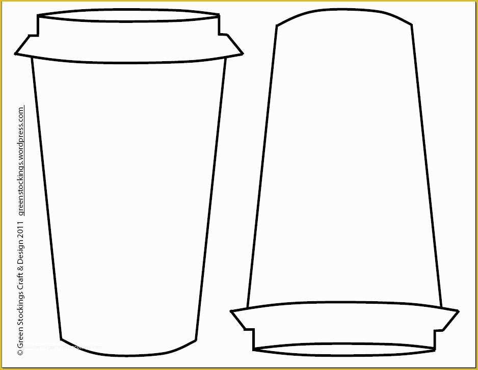 Free Printable Coffee Mug Template Of Kubek Na Szablony I Kolorowanki 