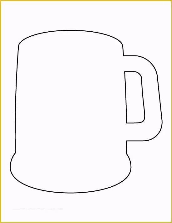 Free Printable Coffee Mug Template Of Templates Clipart Mug Pencil and In Color Templates