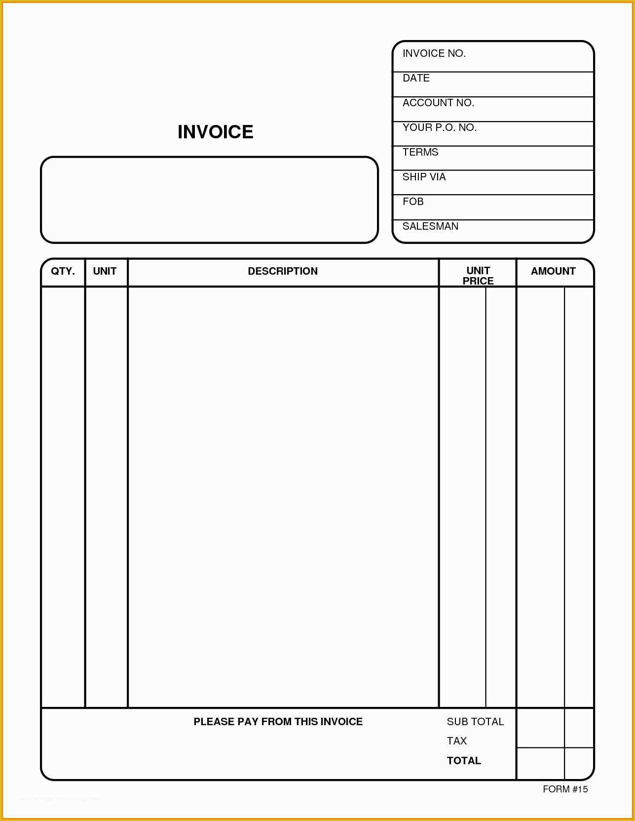 Free Printable Construction Invoice Template Of Free Independentontractor Invoice form Printable Template