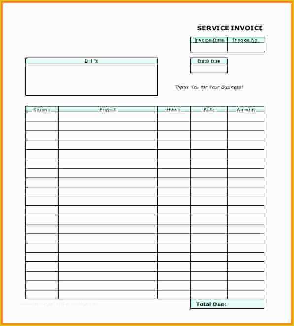 Free Printable Construction Invoice Template Of Blank Invoice To Print