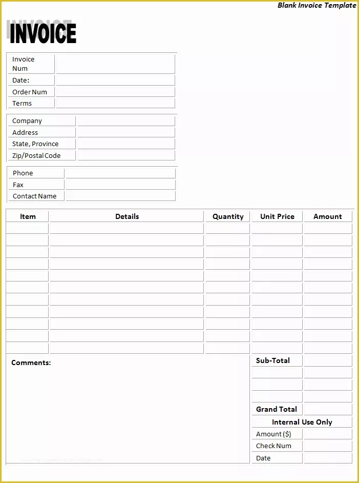 Free Printable Construction Invoice Template Of Invoice Templates Printable Free