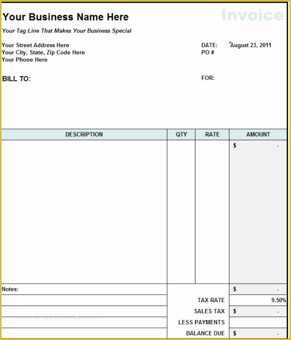 Free Printable Construction Invoice Template Of Subcontractor Invoice