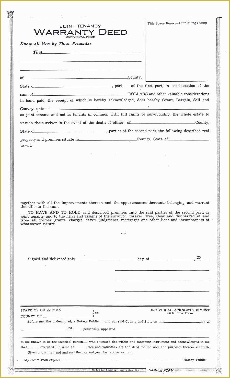 Free Printable Contract for Deed Template Of 43 Free Warranty Deed Templates & forms General Special
